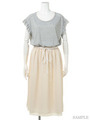JERSEY×CHIFFON ONEPEACE