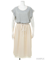 JERSEY×CHIFFON ONEPEACE