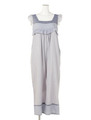 STRIPE MIX SALOPETTE PANTS