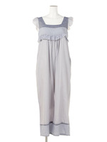 STRIPE MIX SALOPETTE PANTS