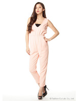 Vネックオールインワン