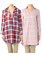 Wガーゼリバーシブルワンピース