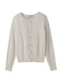 [L]シルクコットンラウンドネックカーディガン