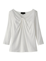 [L]ツイストドレープカットソー