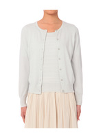 [S]シャイニーカーディガン+ボーダーニット