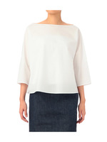 コンパクトコットンプルオーバーブラウス