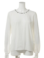 ジュエリーチョーカーブラウス