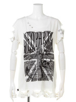 【Revil】メッシュユニオンジャックパンクT