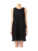 スクエアレースノースリーブワンピース