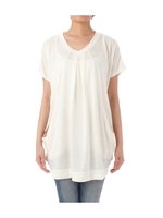 フロントタックドレープチュニックワンピース