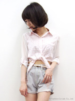 後染めショートデニム