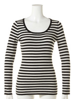 シルケット毛混リブボーダー