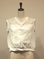 パイルオーガンジーナンバートップス