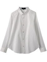 ボーダー使いベーシックシャツ