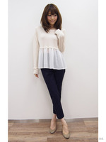 ジャガードセンタープレスパンツ