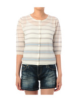 ランダムボーダーニットカーディガン