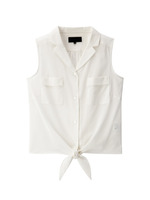 [L]前結びノースリーブシャツ