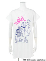 【X-girl x SESAME STREET】GREETING TEE DRESS