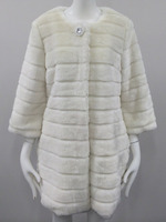 フェイクファーノーカラーコート