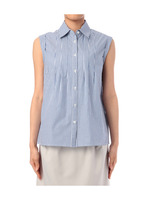 ロンドンストライプノースリーブシャツ