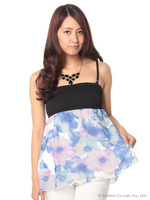 【ネックレス付】シャーリングチュニック