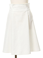 ミディ丈デニムフレアスカート