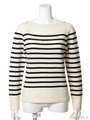 [Salon de Balcony]BORDER KNIT PULLOVER