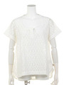 【BED＆BREAKFAST】Flower　Lace　U−Neck　Tee