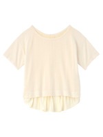 消しプリーツバックレイヤード風ニット