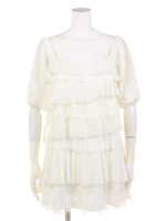 【la　belle　Etude】　ティアードプリーツ×レースOP