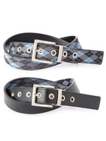 アーガイル×無地リバーシブルベルト