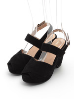 ワイドバンドウェッジサンダル