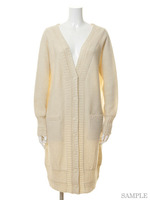 [L.B DAILY STOCK]アルパカ混ロングニットカーディガン