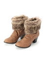 ファー付き2wayショートブーツ