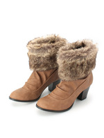 ファー付き2wayショートブーツ