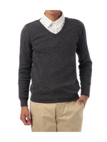 Letroyes ベーシックVネック長袖ニット