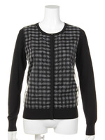 【VANILLACoUTURE】チェックオーガンジーカーディガン