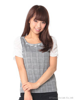 袖シフォンパワショル千鳥PO