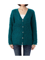 Vネックブークレーニットカーディガン