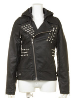 フェイクレザーライダースジャケット