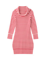 ボーダーロングタイトニット