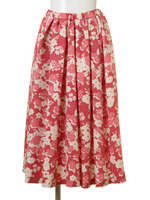 [Balcony and Bed]ワントーンフラワープリントスカート