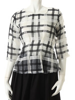 【CEDNIE】シアーチェックチュニック