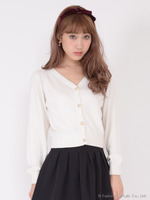 ビジューボタンカーディガン