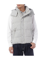 ヘリンボーンダウンベスト