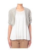 ラメニットボレロカーディガン