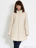 異素材切替ダウンコート