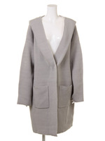 【mystic】配色ダブルフェイスニットパーカー