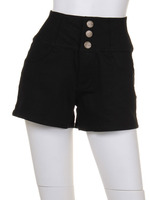 ストレッチハイウエストショーパン