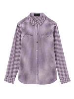 ギンガムチェックショートカラーシャツ